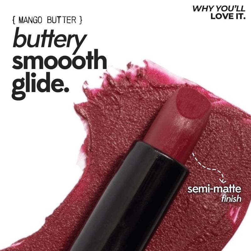 RUBY'S ORGANICS Semi-Matte Lipstick for Women, Hydrating and Highly Pigmented, Moisturizing & Non Drying, Lightweight & Long Lasting Formula, Lip Makeup, Paraben-Free, Pink Rani, 3.7g - Image 3